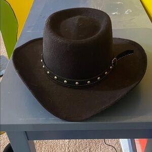 Black Cowboy Hat with Studded Band